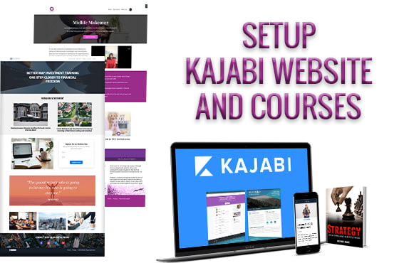 I will be your kajabi website expert, setup online courses sales page pipeline sequence