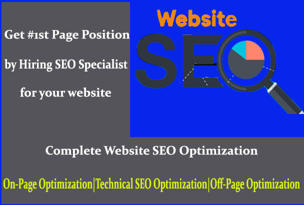 I will be your SEO specialist for white hat of your website