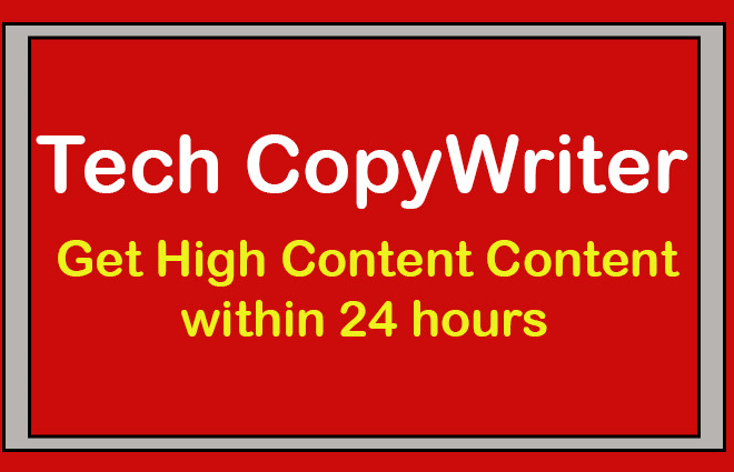 I will be your tech copywriter