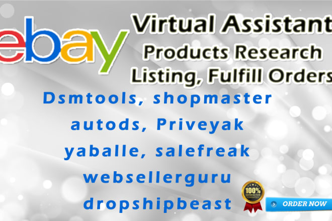 I will be your virtual assistant for ebay store optimize ebay store virtual assistant