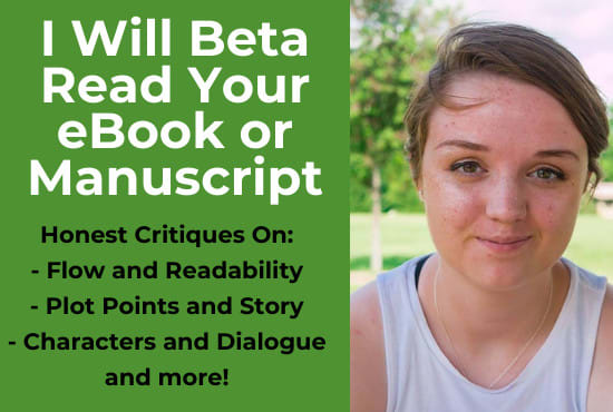 I will beta read and critique your book or manuscript