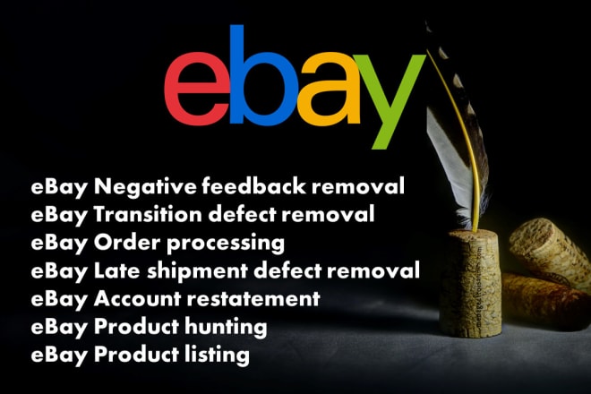 I will blow away ebay account negative feedbacks and defects