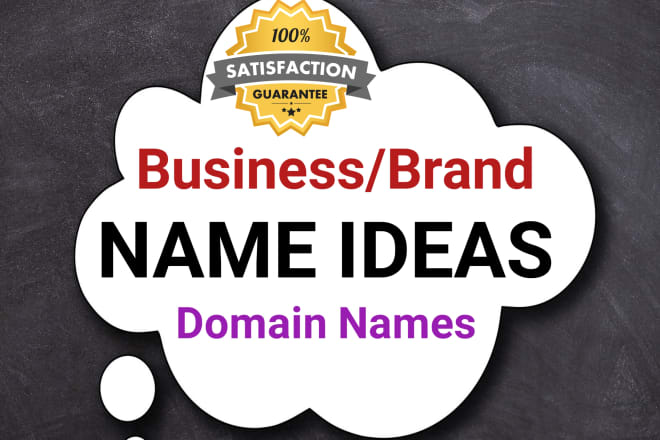I will brainstorm 5 business names, brand names, domain names, slogans
