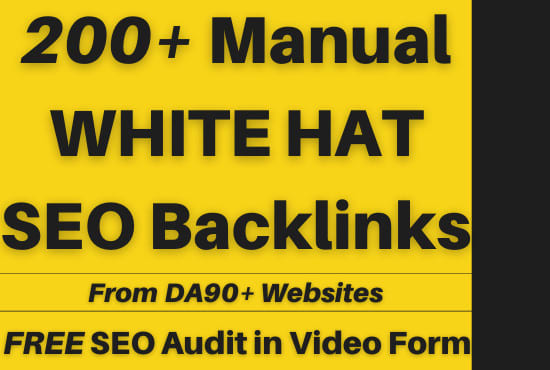 I will build 200 white hat SEO backlinks to get google top ranking