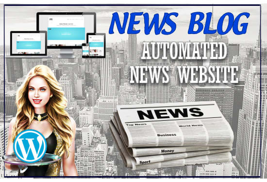 I will build automated news and magazine site with premium plugins