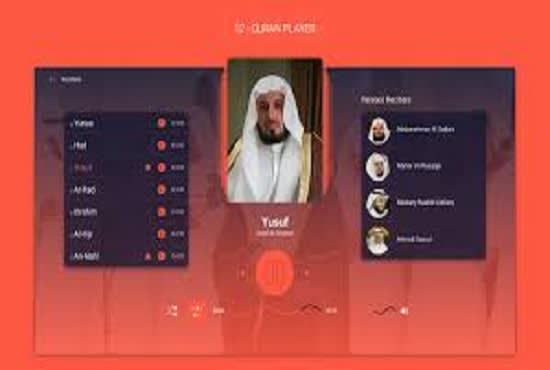 I will build islamic prayer times app, alarm app, quran app, mosque app