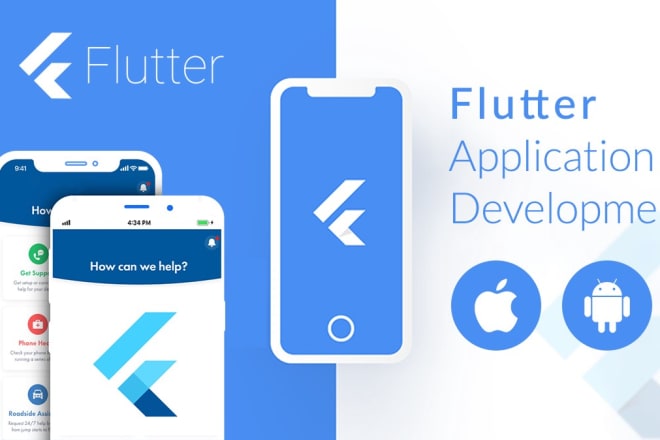 I will build mobile app using flutter for both ios and andriod