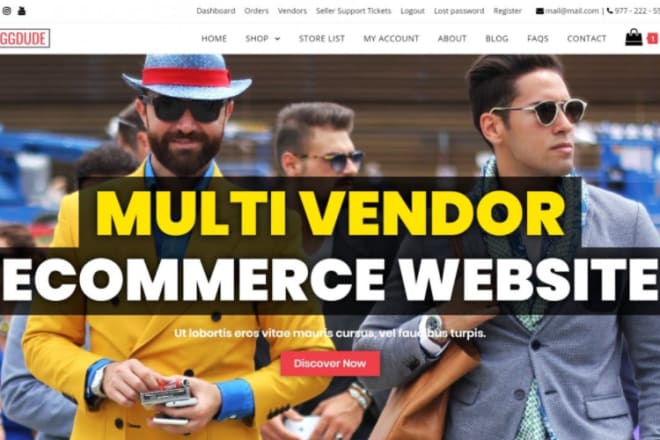 I will build multi vendor ecommerce marketplace website