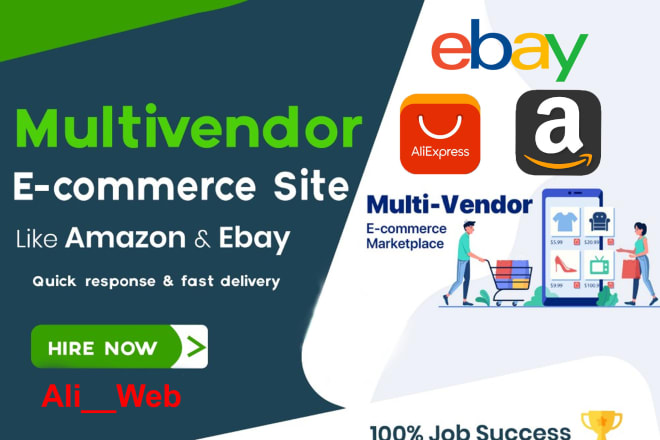 I will build multivendor marketplace like ebay aliexpress amazon