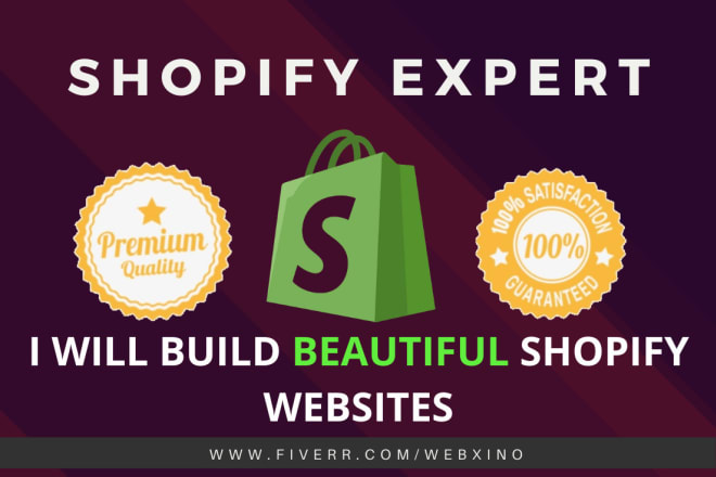 I will build, setup, design shopify website or shopify store