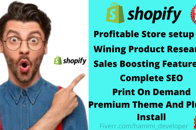 I will build your shopify dropshipping or pod store