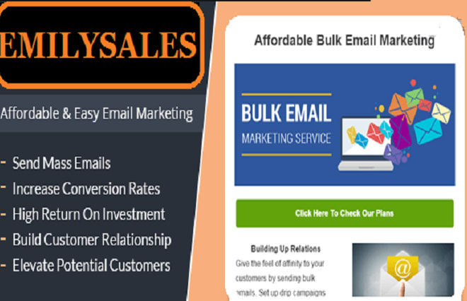 I will bulk email blast, verification, marketing, template mailchimp, bulk email sender
