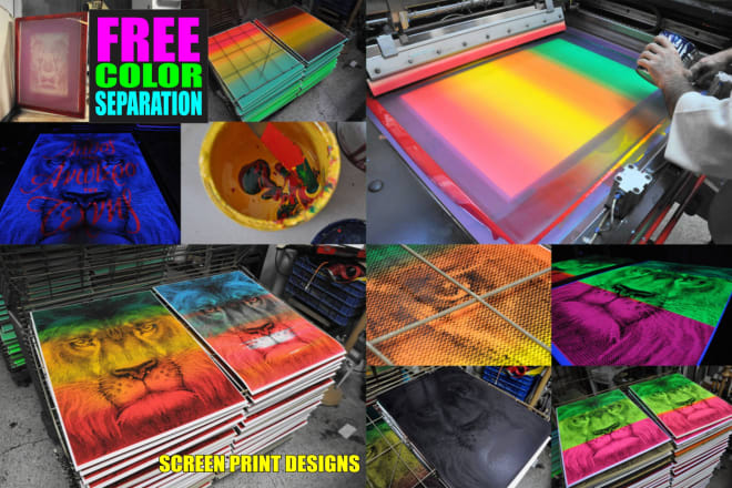 I will color separation and recreate any t shirt and logo designs for screen print