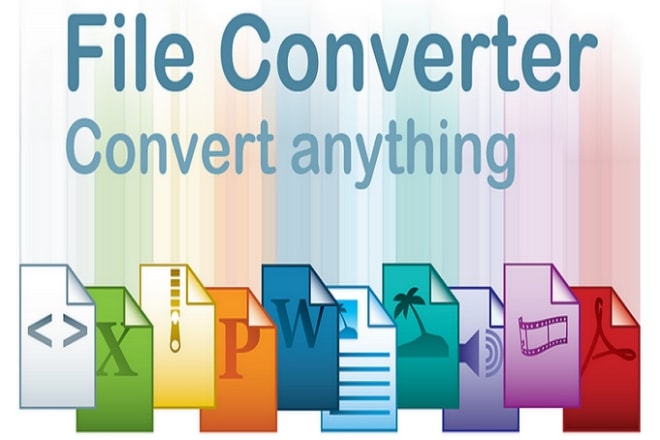 I will convert any files you need audio, pictures, video, docs etc