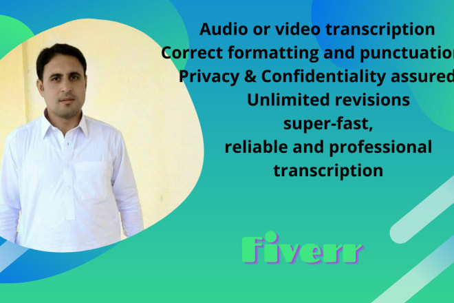 I will convert audio or video to text in 24hrs