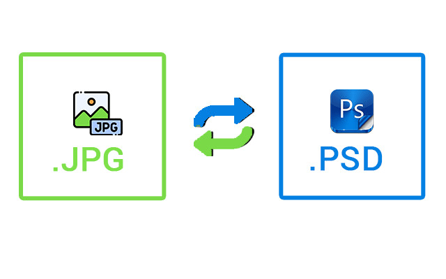 I will convert jpg to psd png