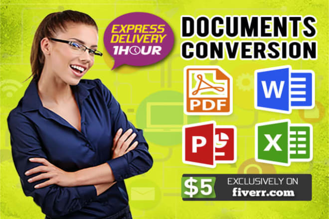 I will convert pdf to ms word, ms excel and powerpoint formate wordpad to ms word