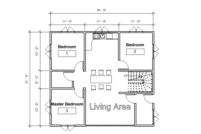 I will convert your house sketch to autocad drawing