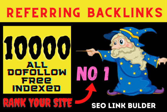 I will create 10k top seo referring back links