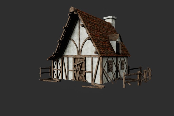I will create 3d model house or building for game or rendering