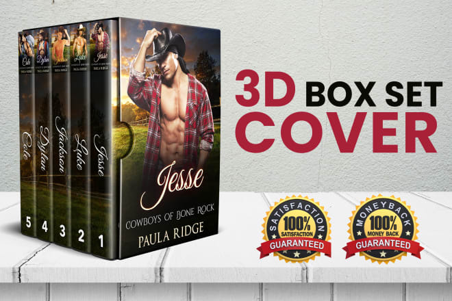 I will create a 3d boxset cover