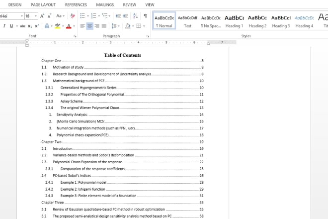 I will create a clickable table of contents of a word, pdf document