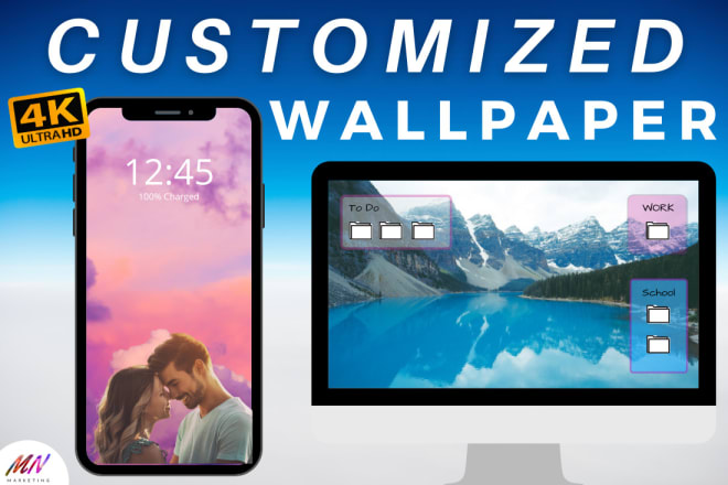 I will create a custom desktop wallpaper background