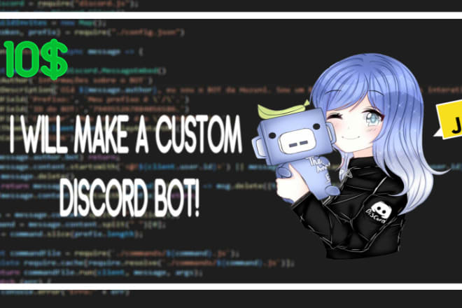 I will create a custom discord bot for you