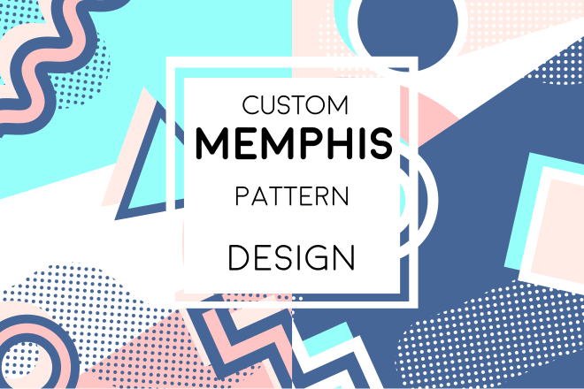 I will create a high quality 90s inspired memphis pattern