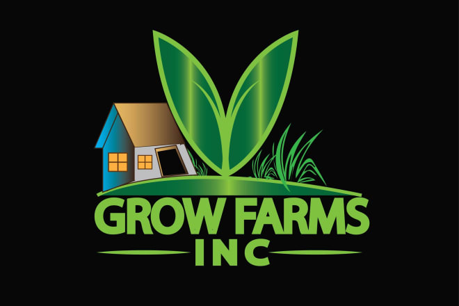 I will create a natural irrigation agriculture and farm logo design