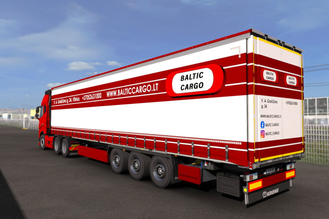 I will create a trailer and a truck skin mod for ets2