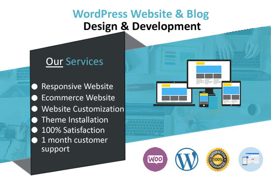 I will create a wordpress website or wordpress design