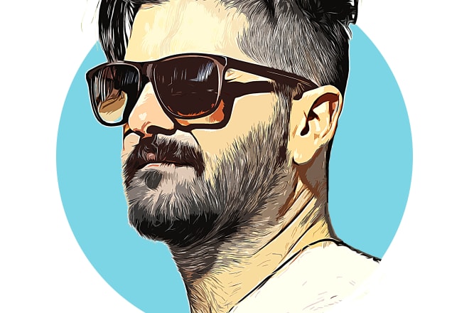 I will create amazing vector art portrait for you