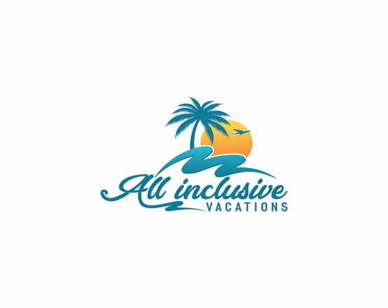 I will create an inspiring beachy travel logo for all inclusive vacations