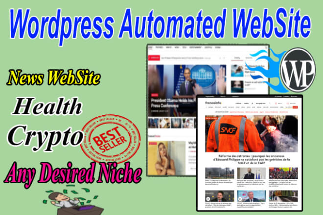 I will create automated wordpress news website with latest news