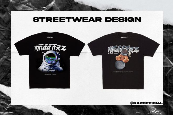 I will create awesome shirt design for your streetwear brand
