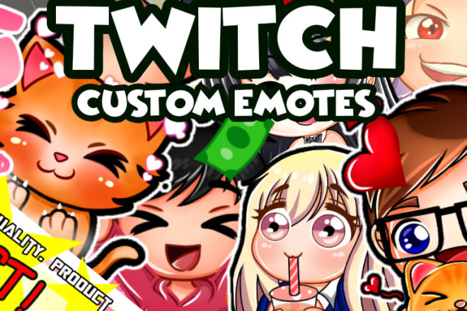 I will create custom twitch panels and emotes