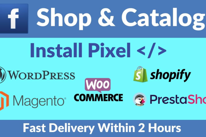 I will create facebook shop store, catalog and pixel setup in any website