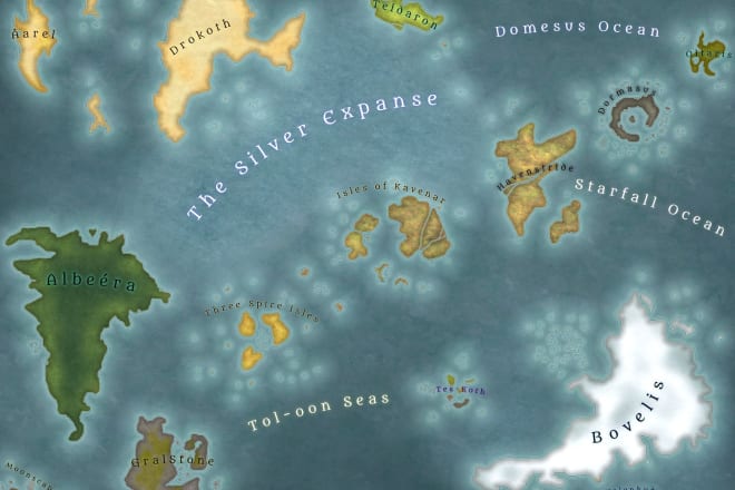 I will create fantasy landmass and world maps or even battle maps