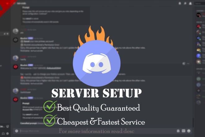 I will create good custom discord server for you