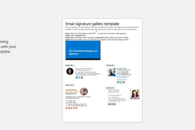 I will create html signature for your email