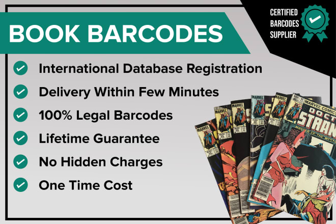 I will create isbn barcode for your book