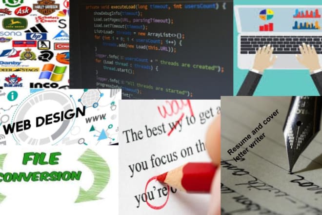 I will create logo design, java programming and proofreading