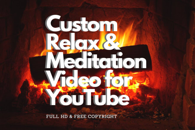 I will create meditation, relaxing, yoga, spa music video