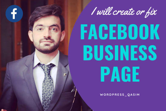 I will create or fix facebook business page or fan page