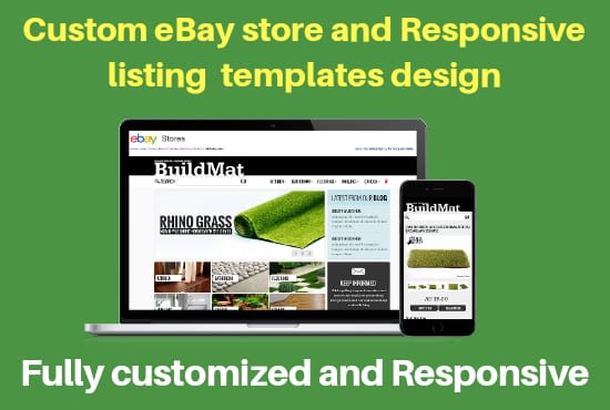 I will create professional ebay front shop design