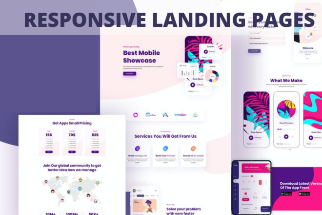 I will create responsive wordpress landing pages or sales page