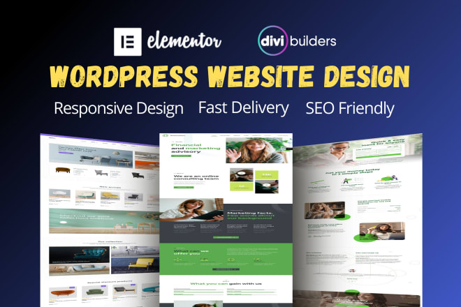 I will create responsive wordpress website or redesign website