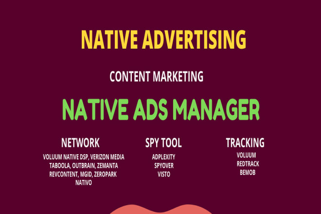 I will create, setup and manage your native ads campaign