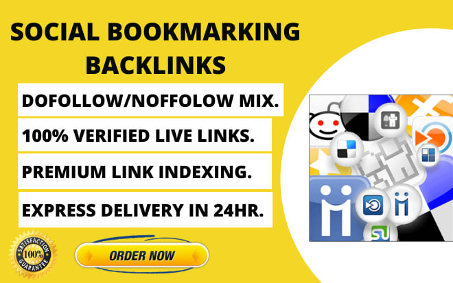 I will create social bookmark backlinks for google ranking